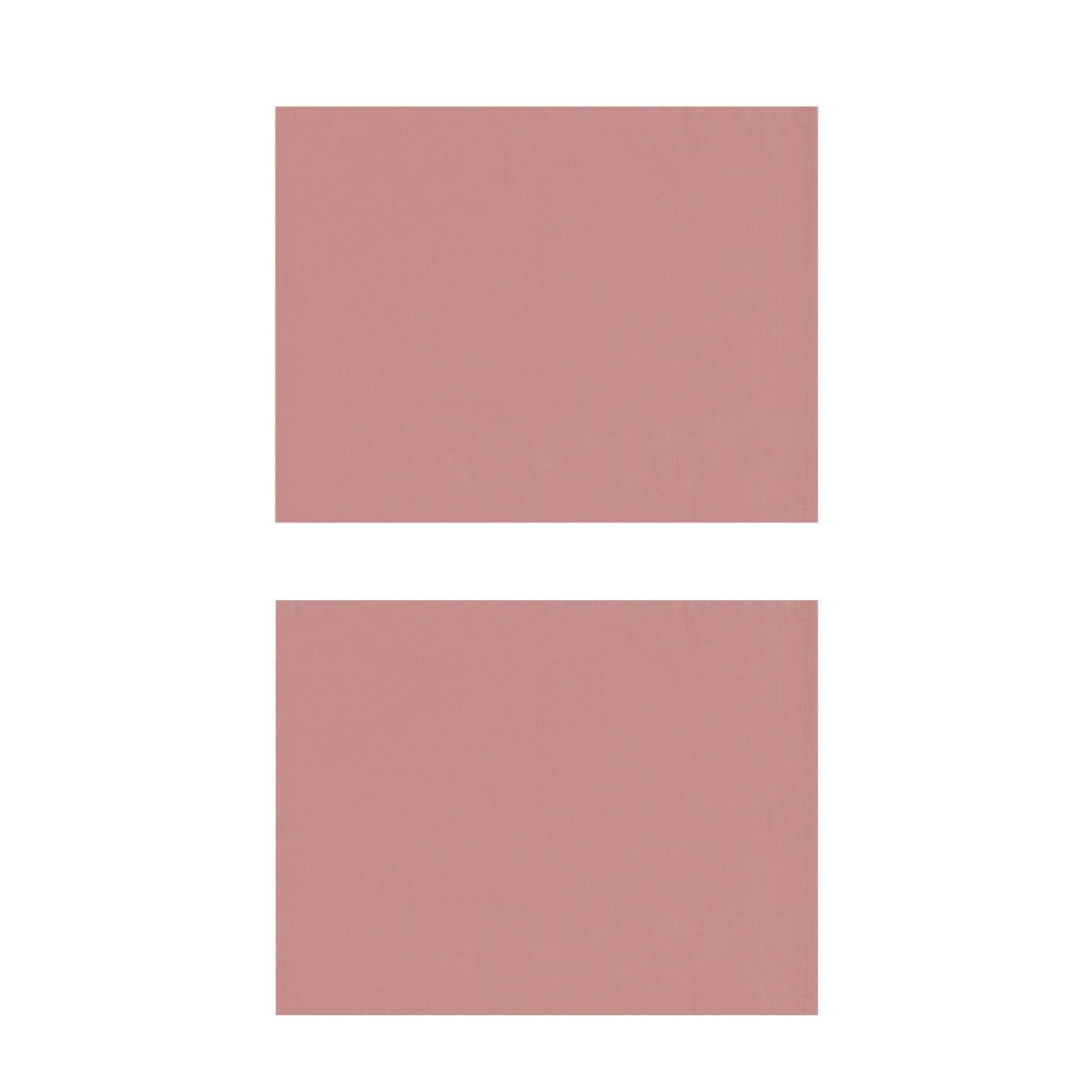 Rose Pink Cotton Placemats, Set of 2