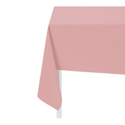 Rose Pink Cotton Tablecloth