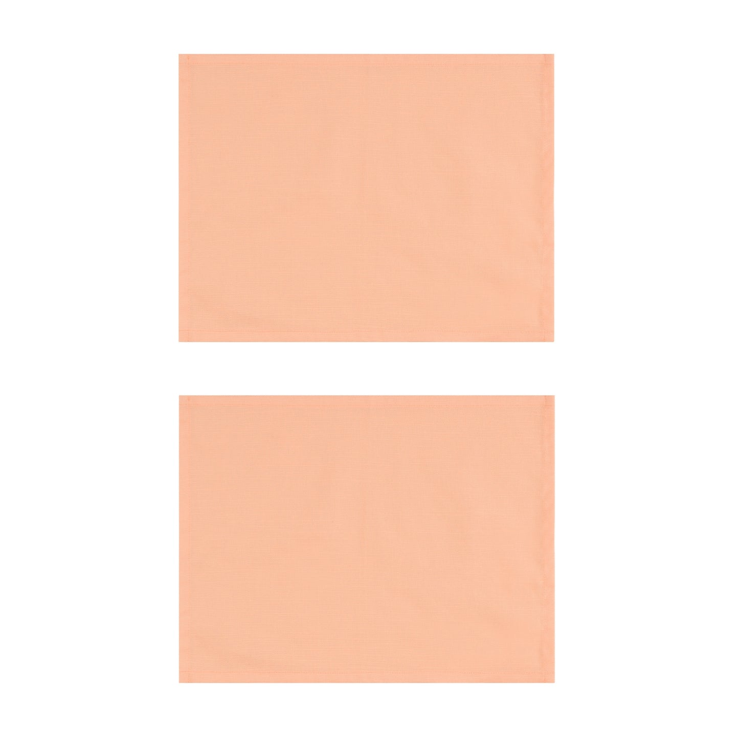 Salmon Cotton Placemats, Set of 2