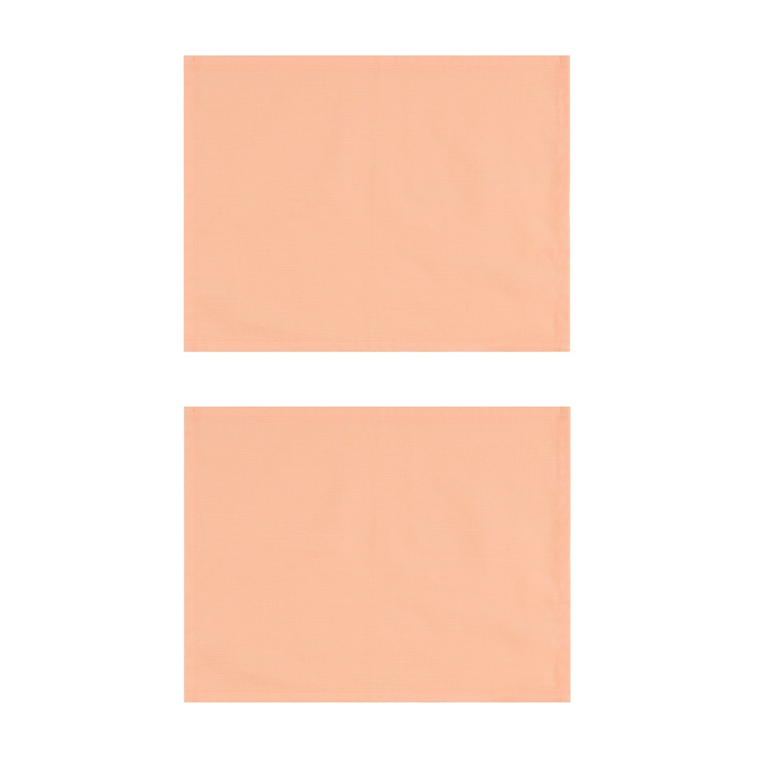 Salmon Cotton Placemats, Set of 2