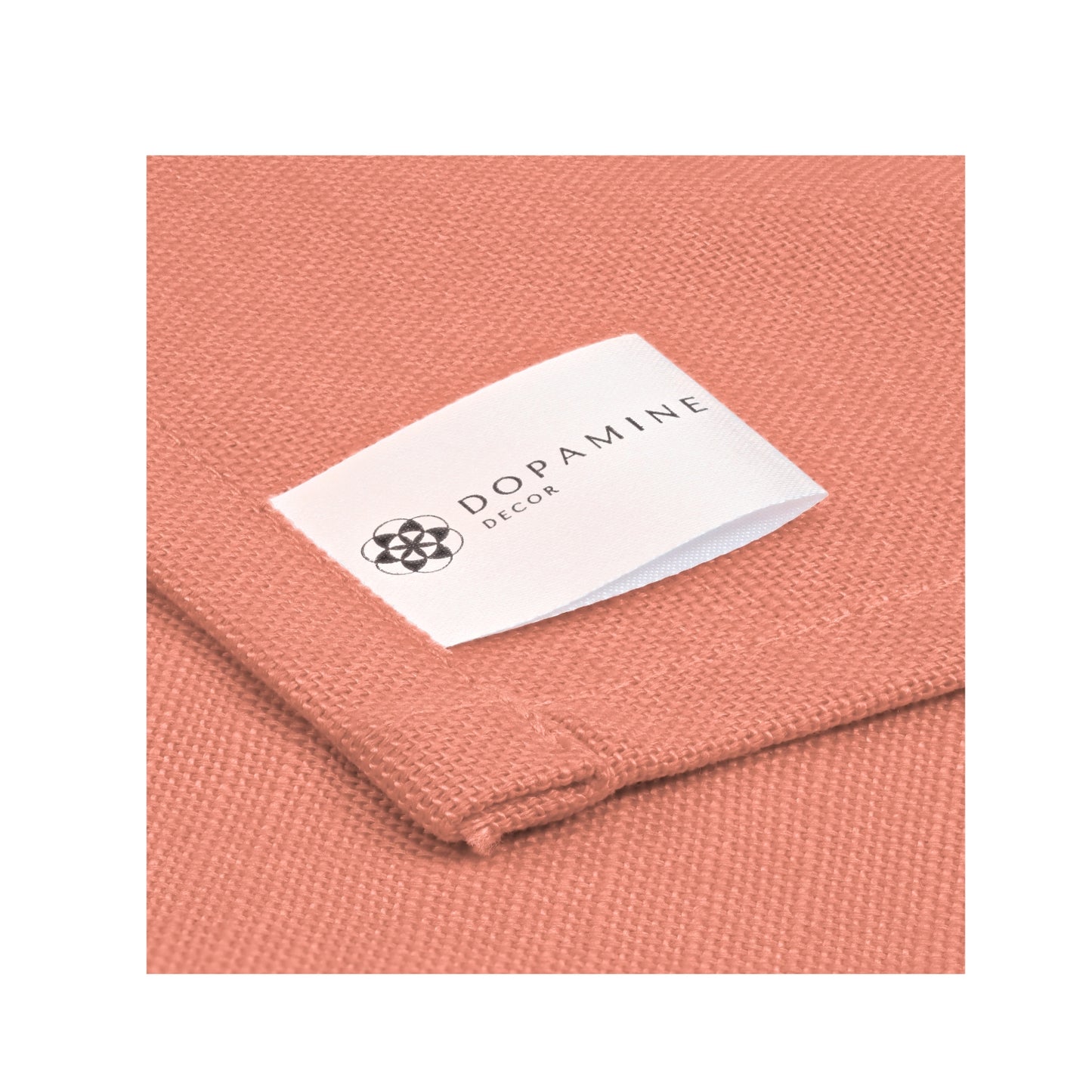 Salmon Cotton Placemats, Set of 2