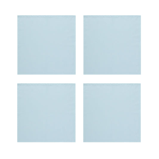 Baby Blue Cotton Napkins, Set of 4