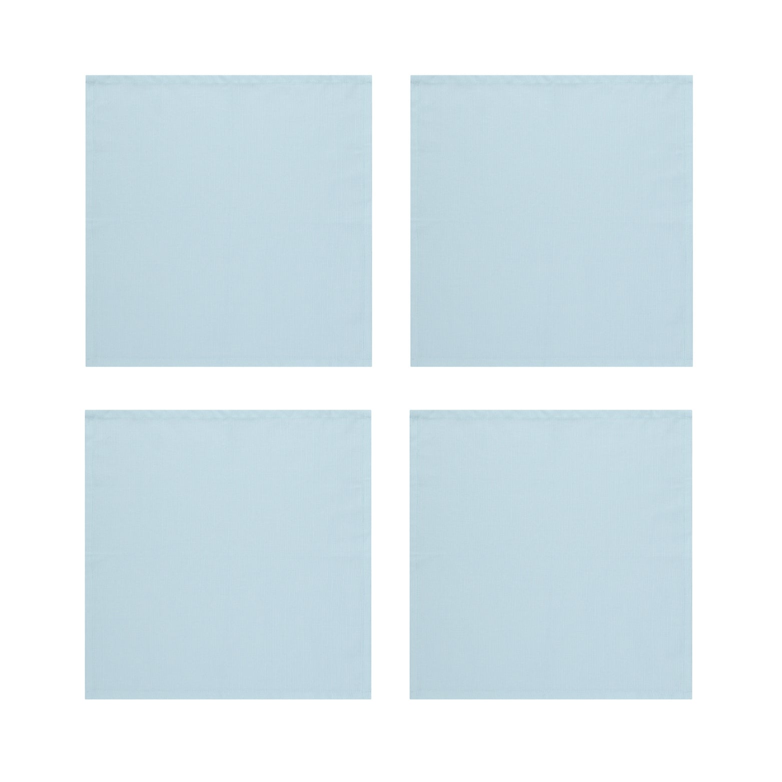 Baby Blue Cotton Napkins, Set of 4