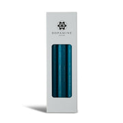 Teal Dinner Candle Trio