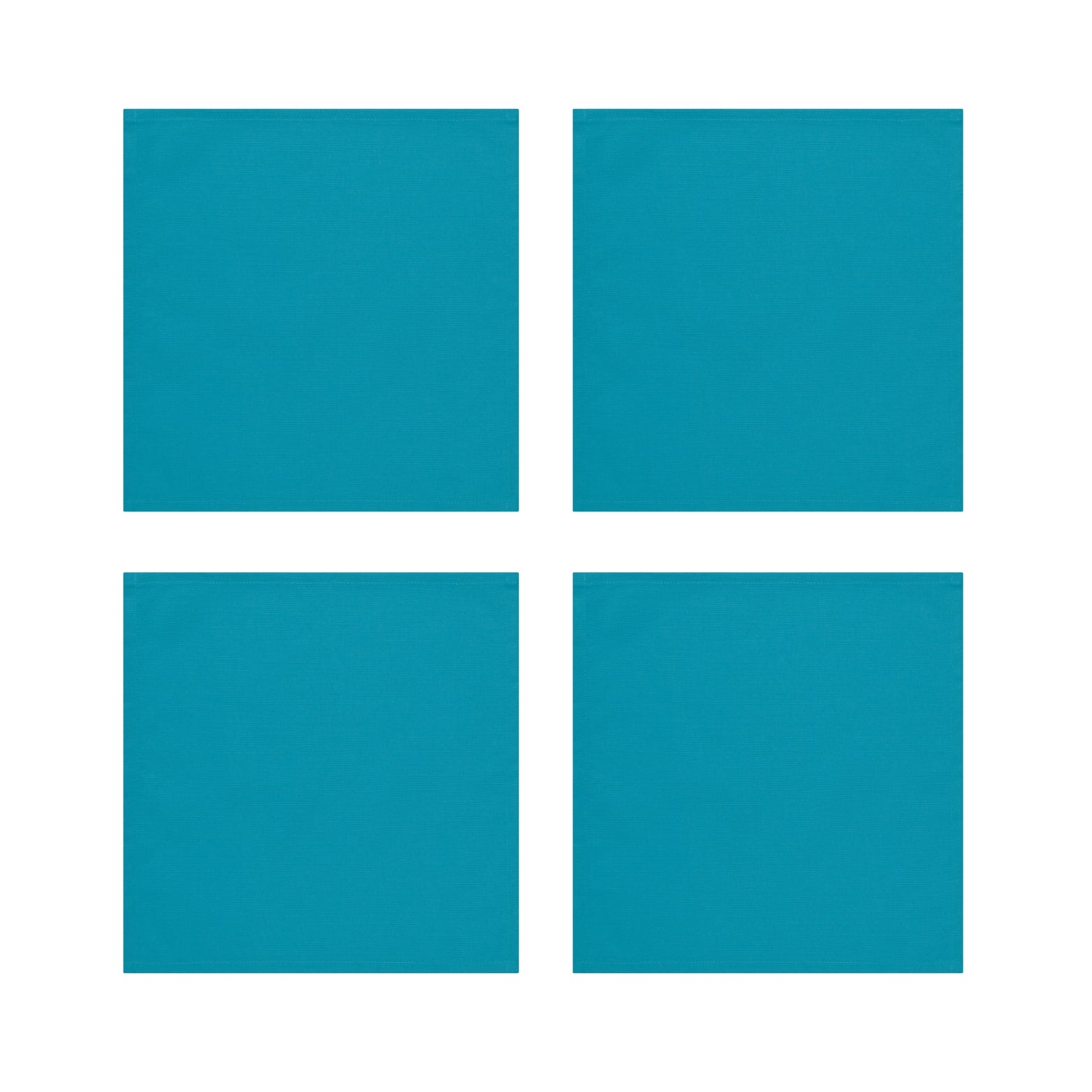 Teal Cotton Napkins, Set of 4