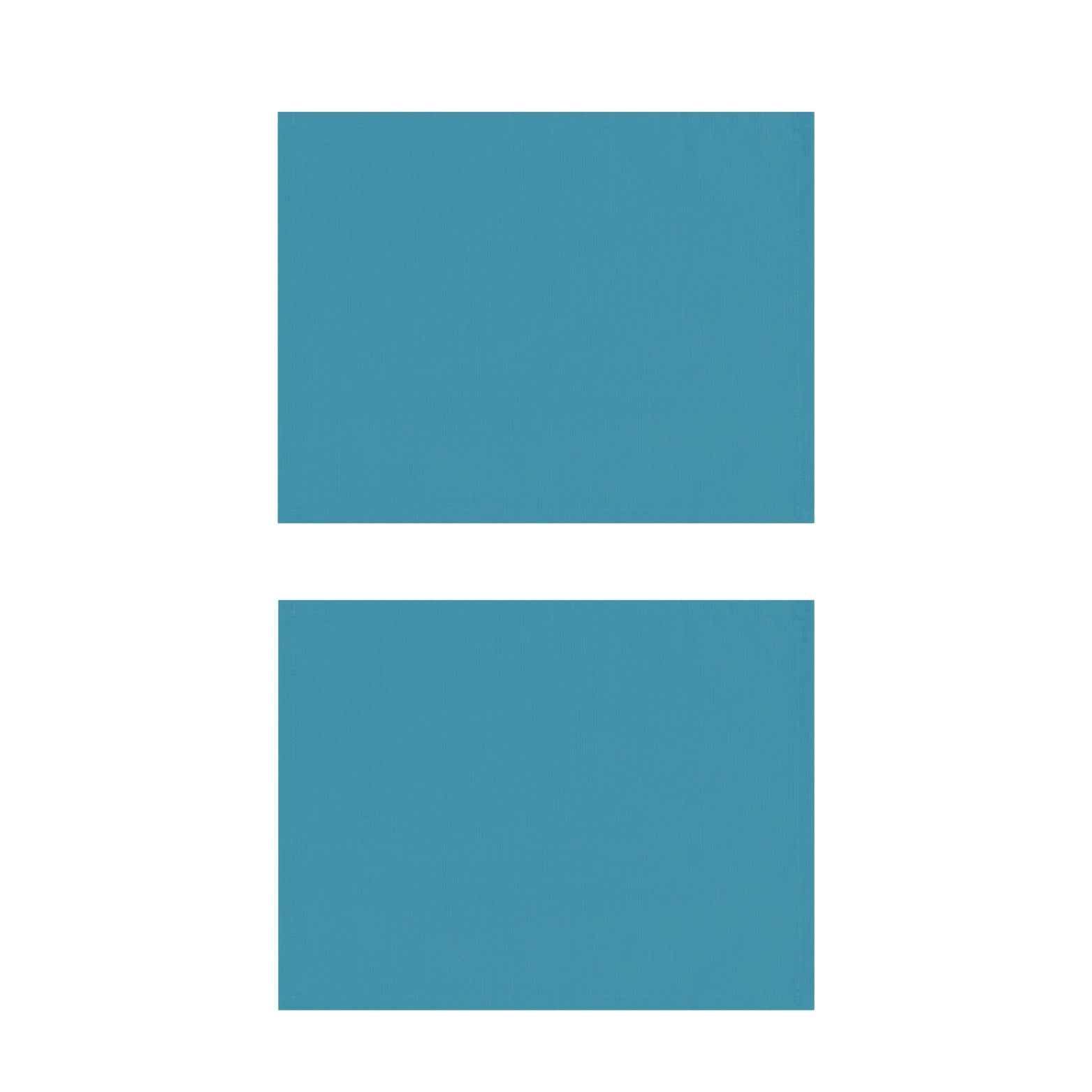 Teal Cotton Placemats, Set of 2