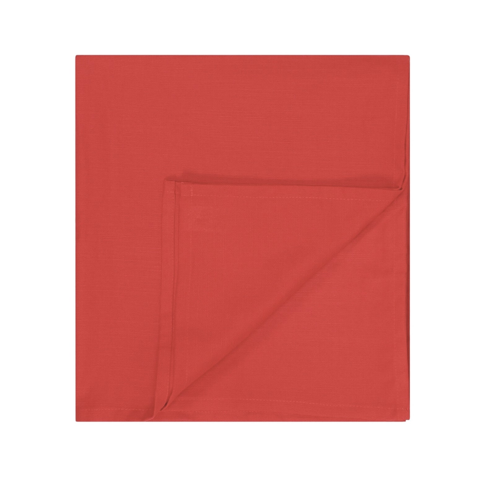 Tomato Red Cotton Bed Runner