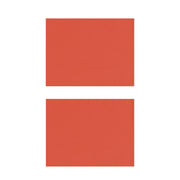 Tomato Red Cotton Placemats, Set of 2