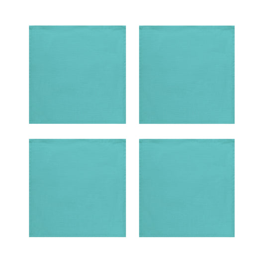 Turquoise Cotton Napkins, Set of 4