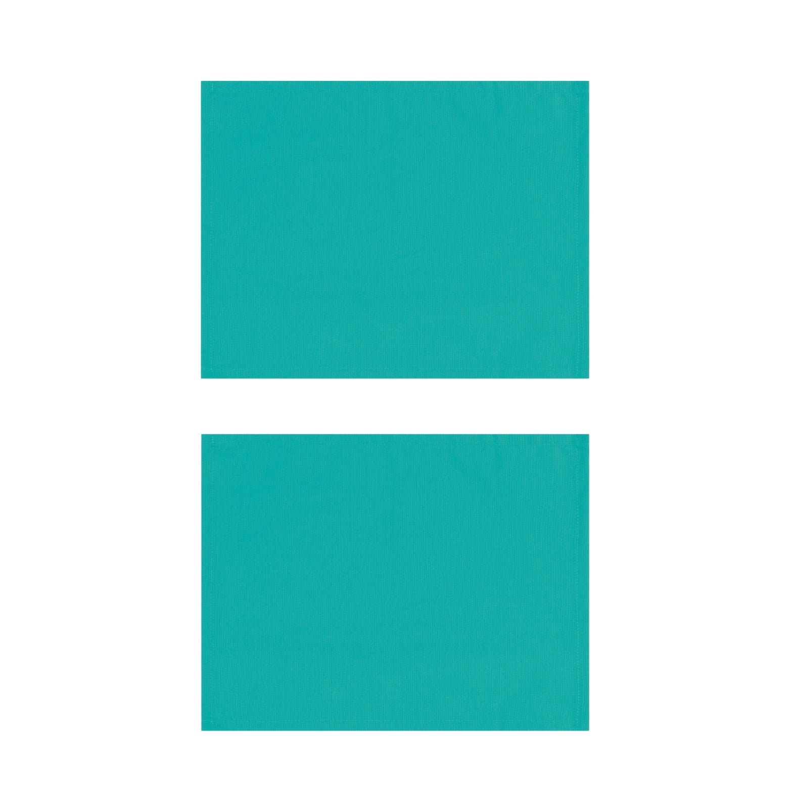 Turquoise Cotton Placemats, Set of 2