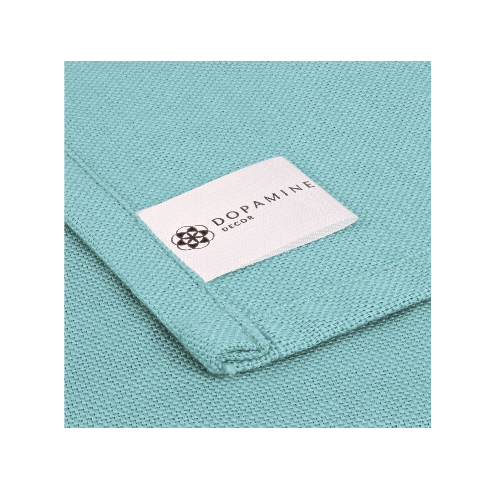 Turquoise Cotton Napkins, Set of 4
