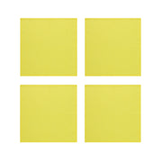 Neon Yellow Cotton Napkins, Set of 4
