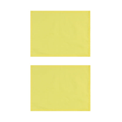 Neon Yellow Cotton Placemats, Set of 2