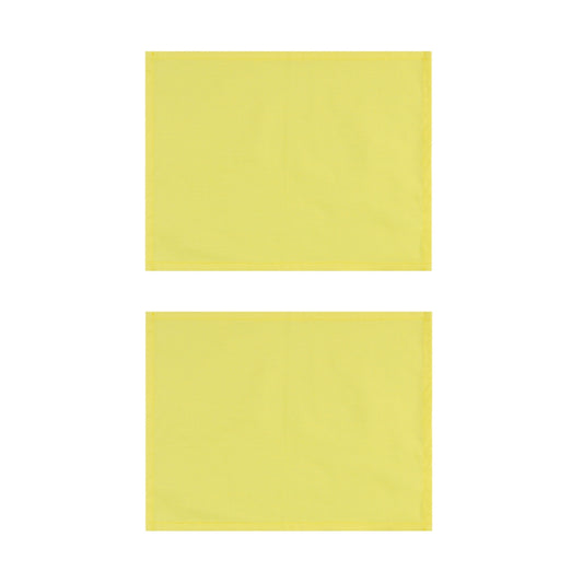 Yellow Cotton Placemats, Set of 2