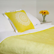 Yellow Luxury Shimmer Bed Runner