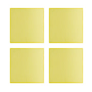 Yellow Geometric Cotton Napkins, Set of 4