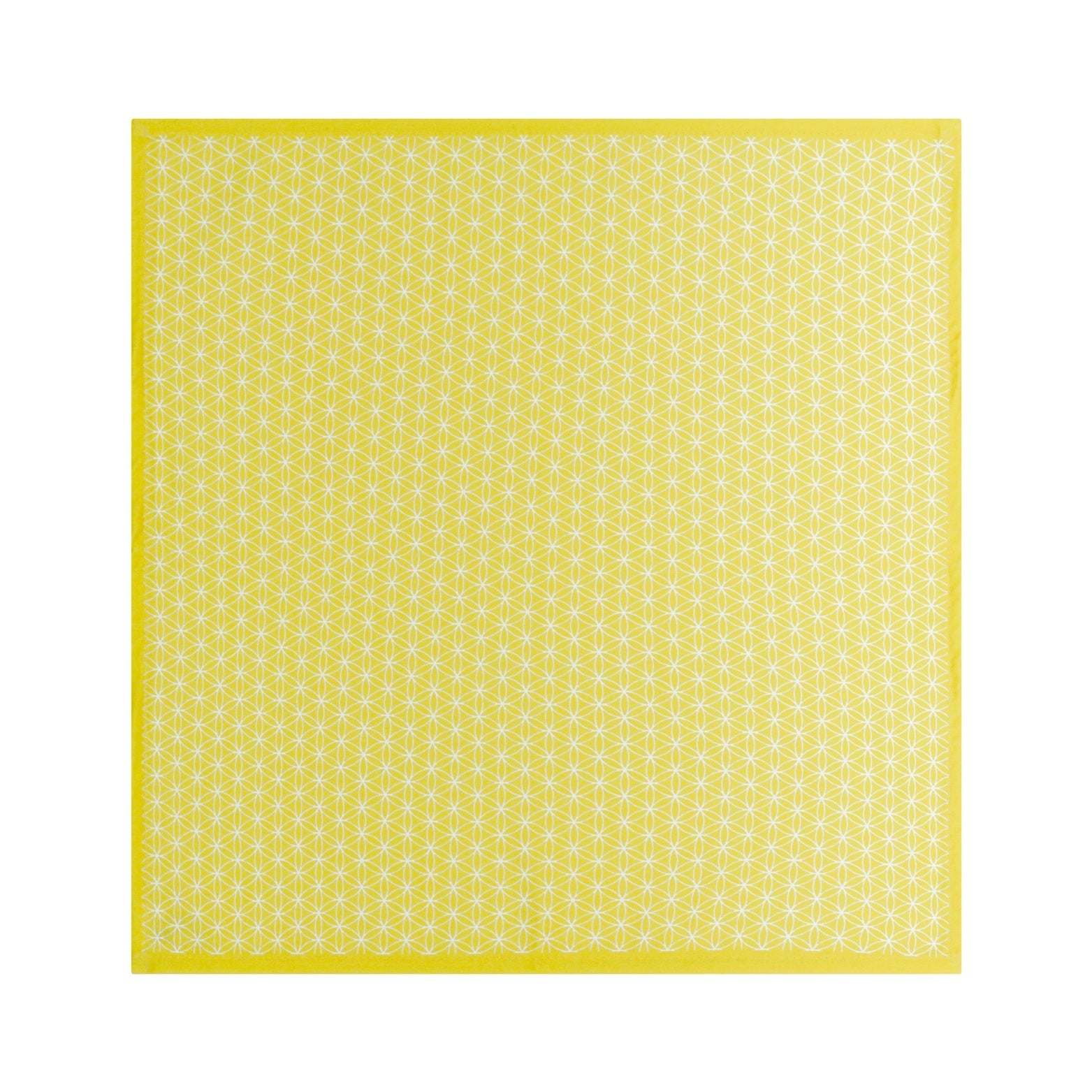 Yellow Geometric Cotton Napkins, Set of 4