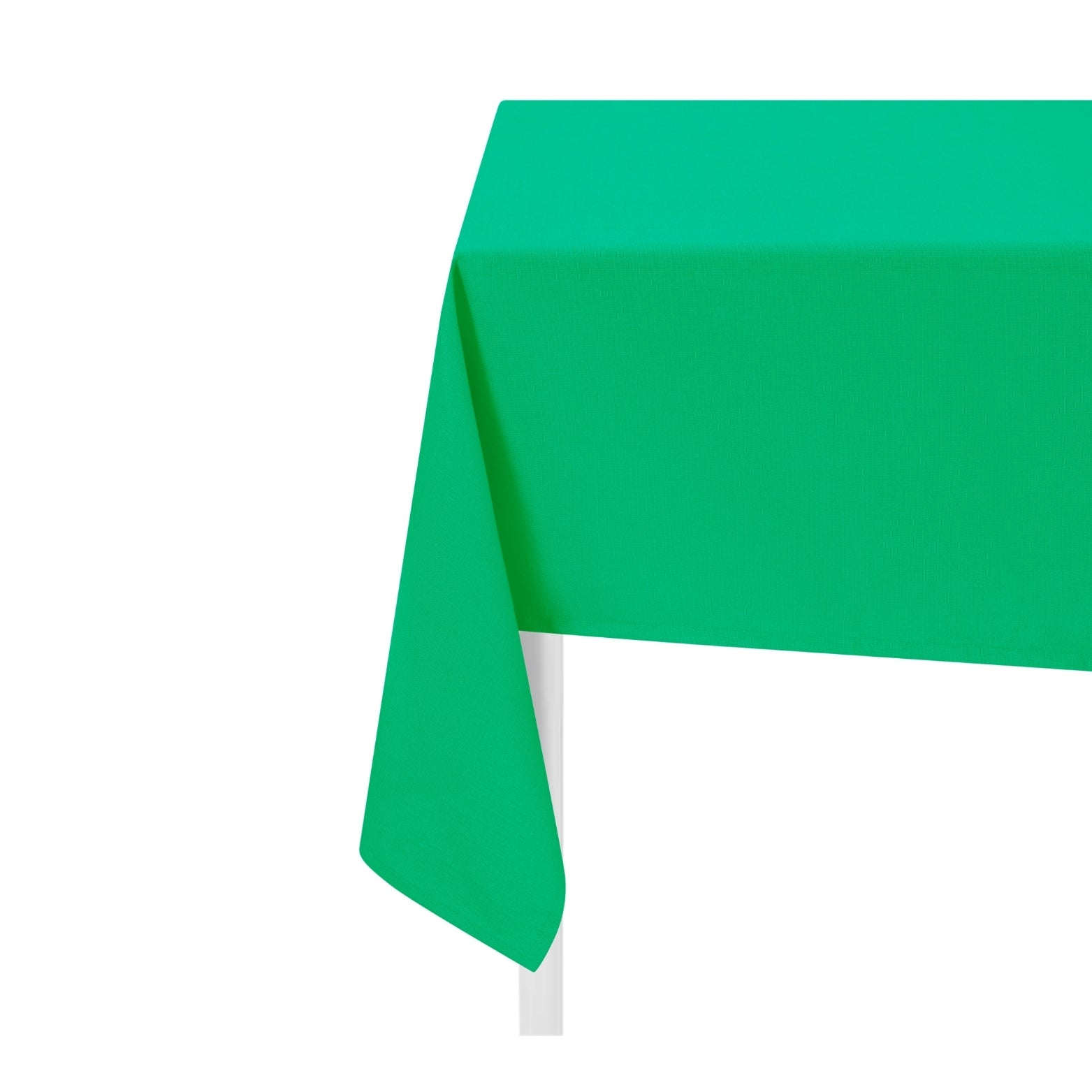 dopamine-decor-emerald-green-cotton-tablecloth-on-white-background