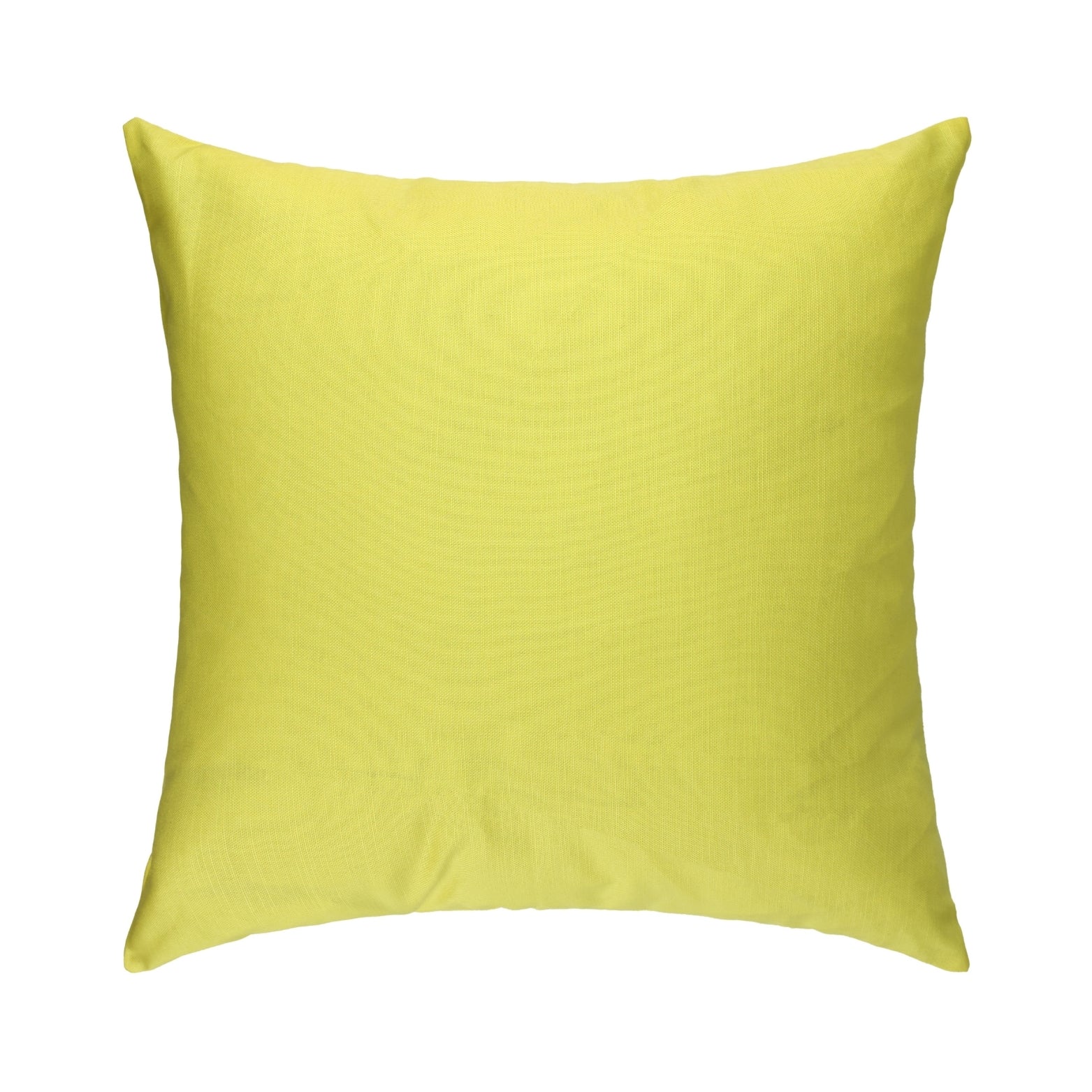 dopamine-decor-neon-yellow-cotton-cushion-on-white-background