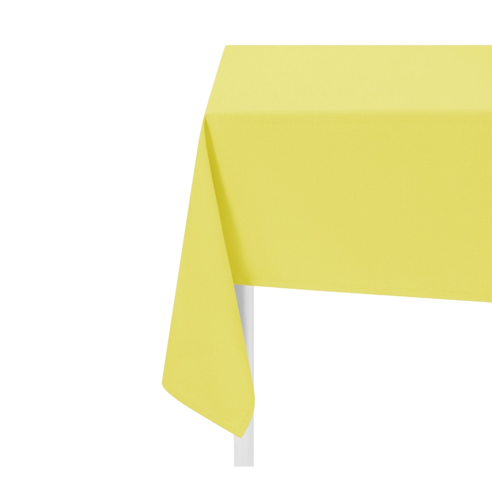 dopamine-decor-neon-yellow-cotton-tablecloth-on-white-background