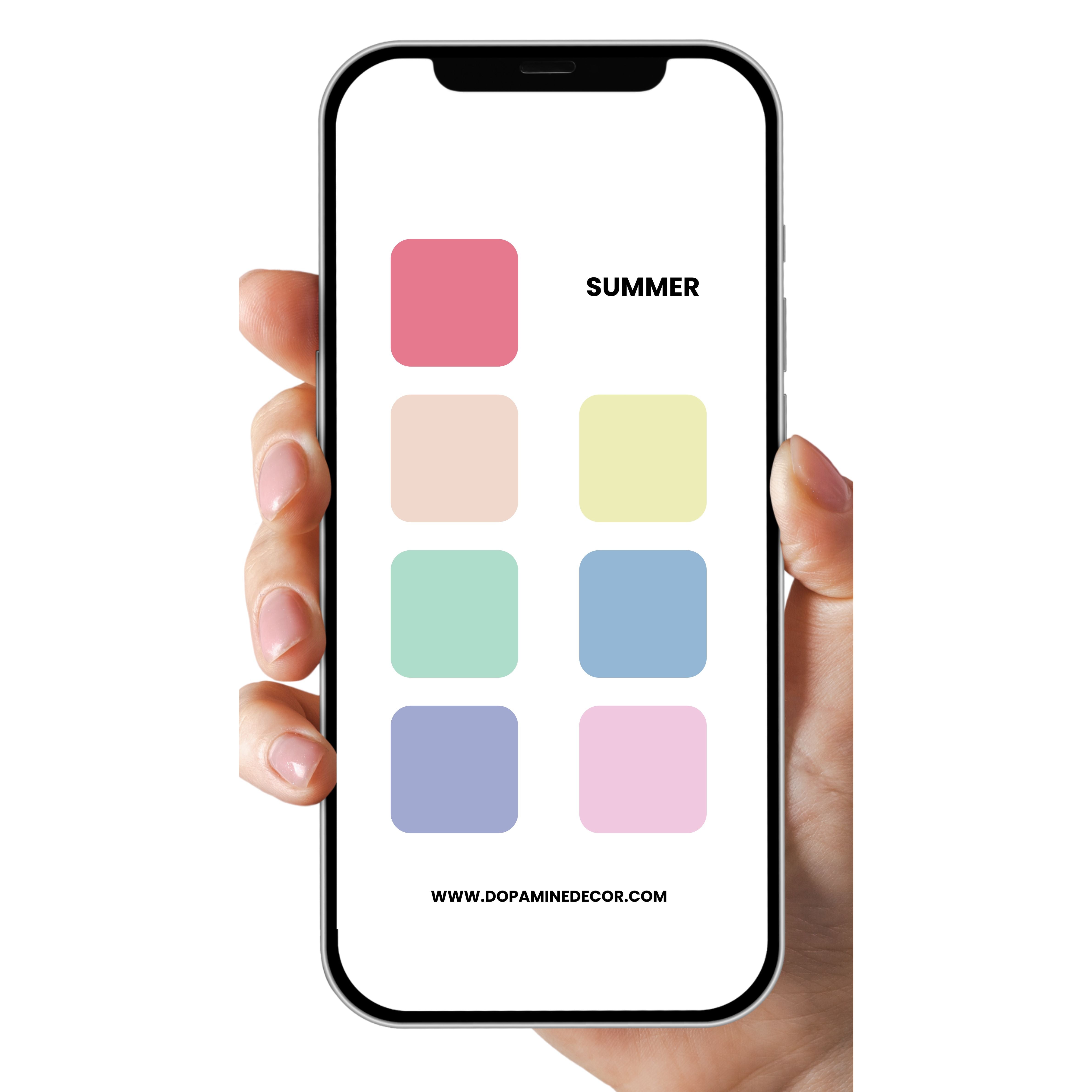 phone-displaying-summer-seasonal-colour-analysis-swatch-palette-on-white-background
